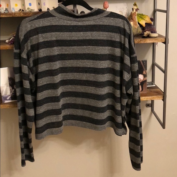 Free People Striped Crop Long Sleeve - Picture 3 of 4